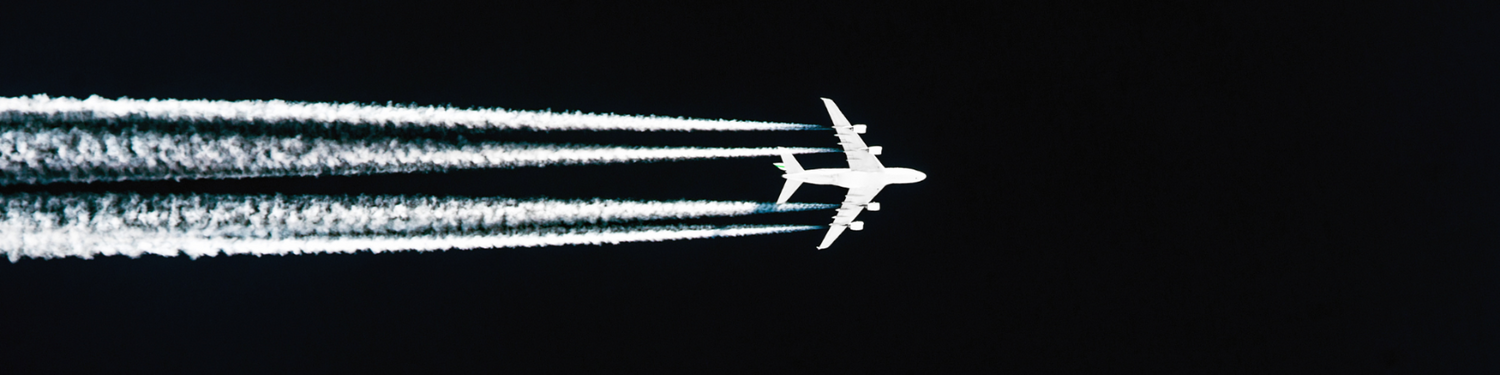 Flugzeug als Symbol für die Abschirmung in der Luftfahrtindustrie