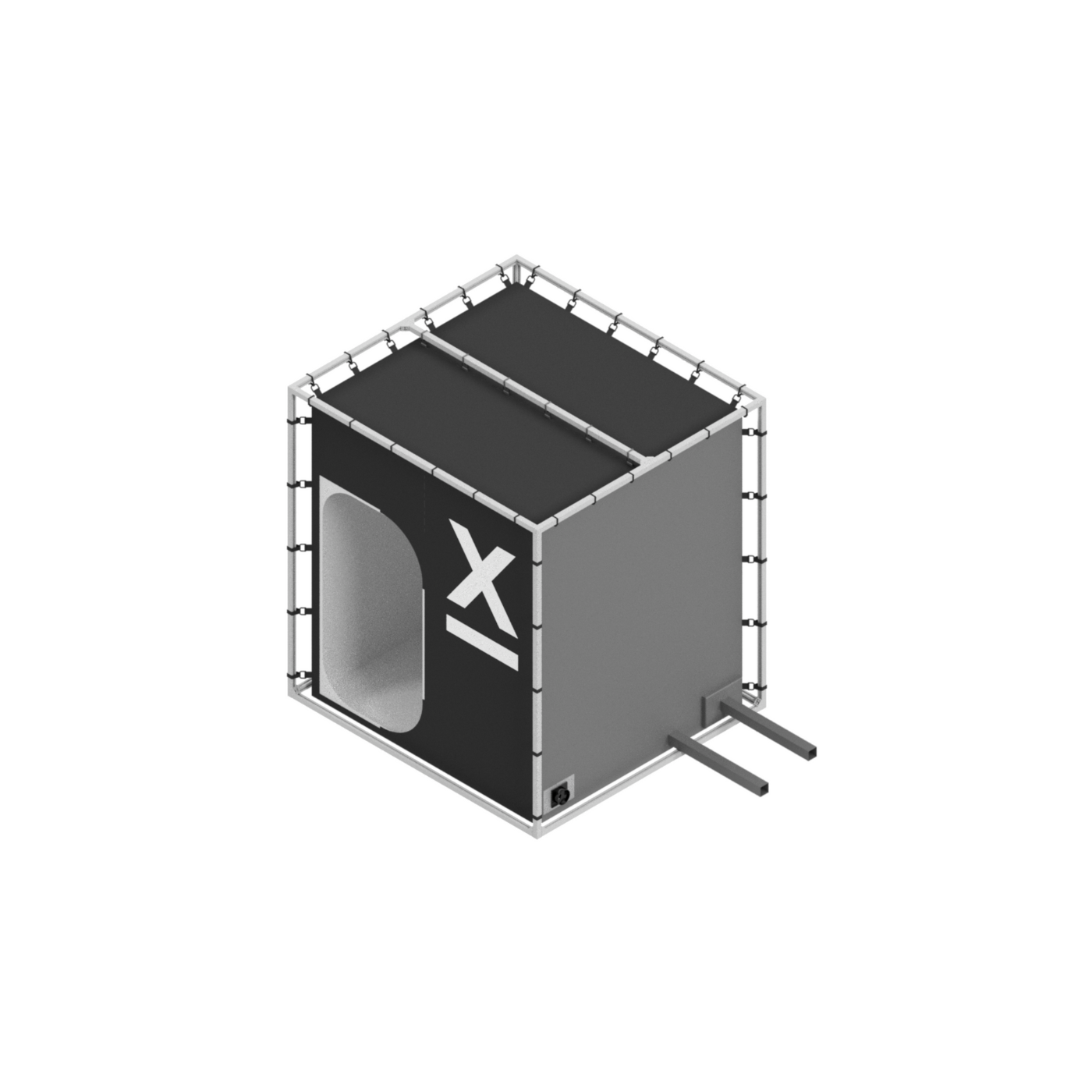 Mobiles EMV Labor: EMI/RF/EMC Shielded Enclosure von Shieldex® in Betrieb.
